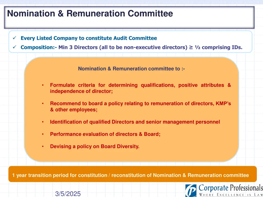 nomination remuneration committee