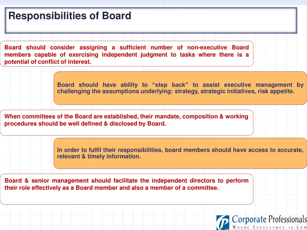 responsibilities of board 2