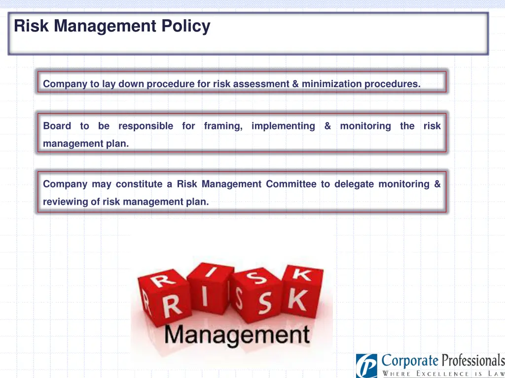 risk management policy