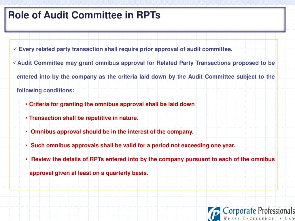 role of audit committee in rpts