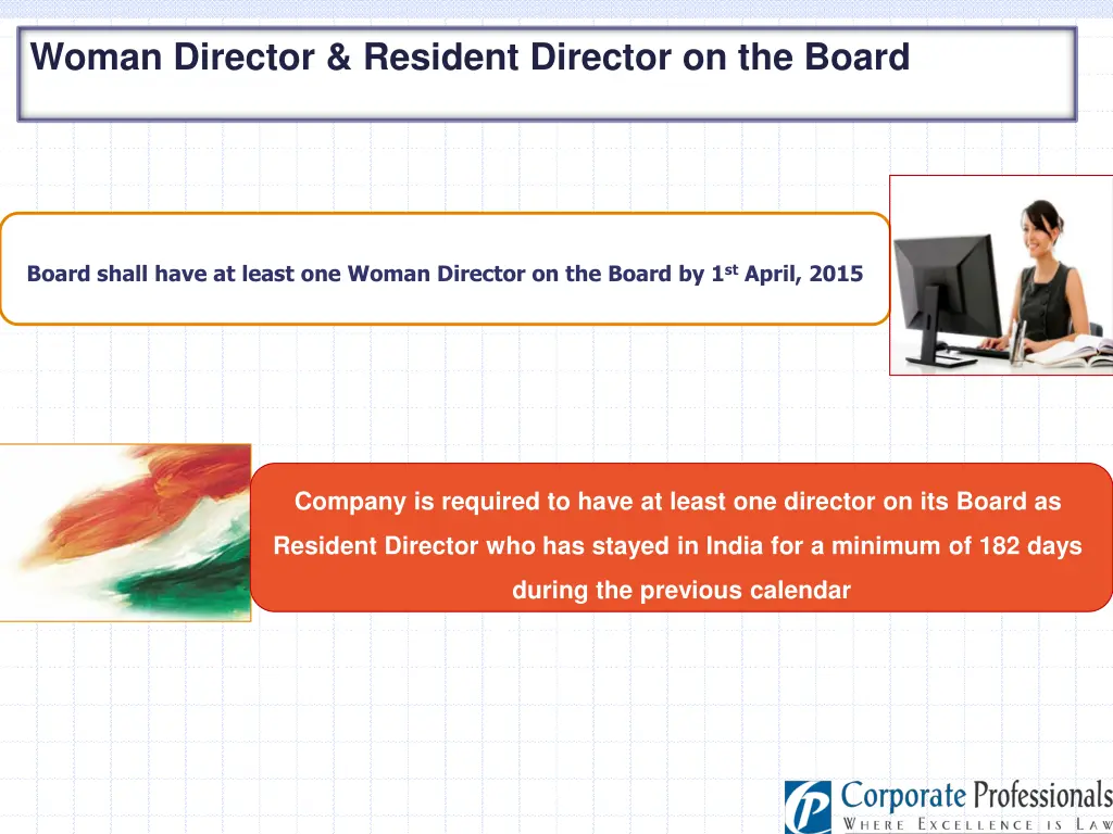 woman director resident director on the board