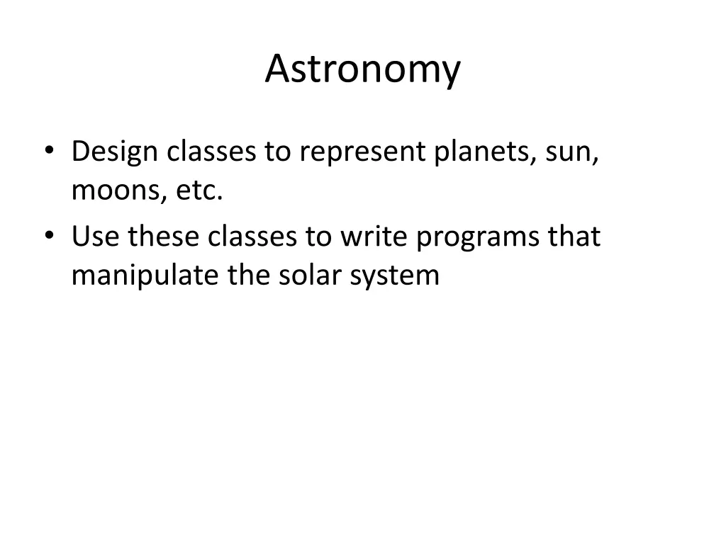 astronomy