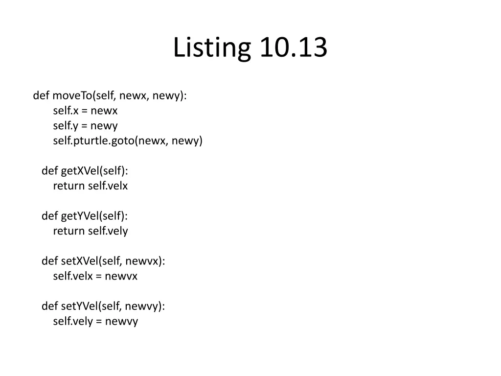 listing 10 13