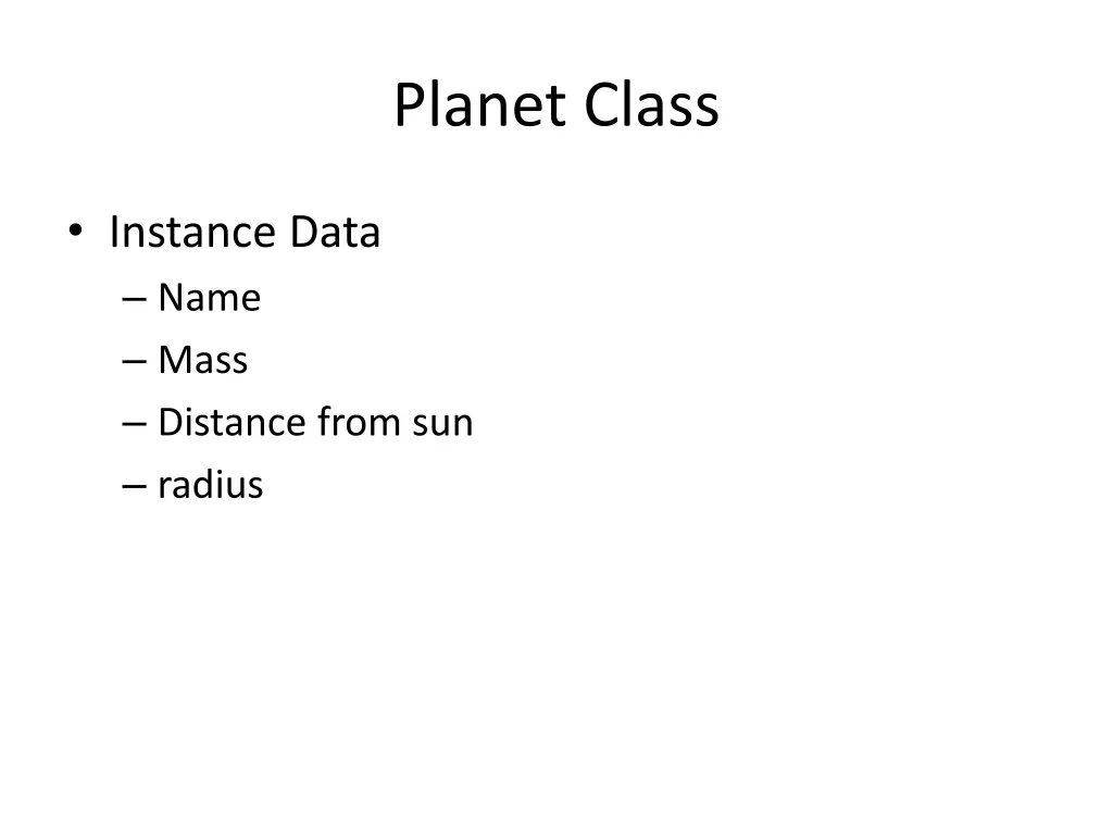 planet class