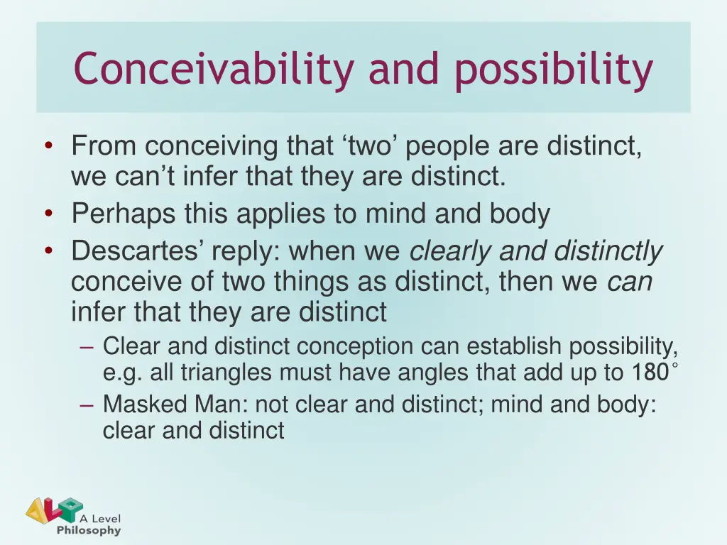 conceivability and possibility 1
