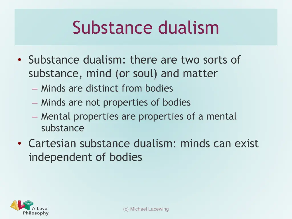 substance dualism