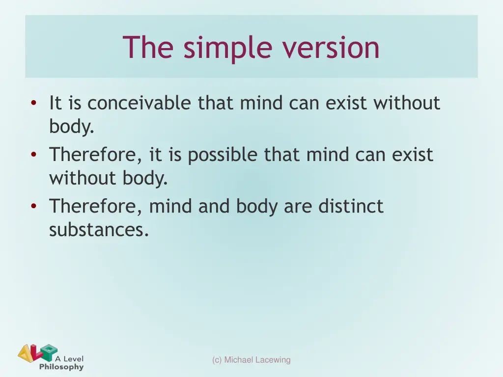 the simple version