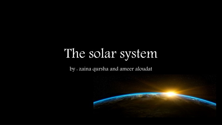 the solar system by zaina qursha and ameer aloudat
