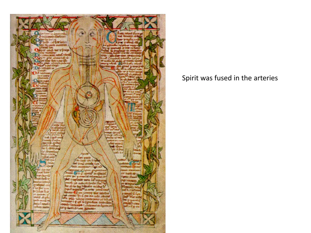 spirit was fused in the arteries