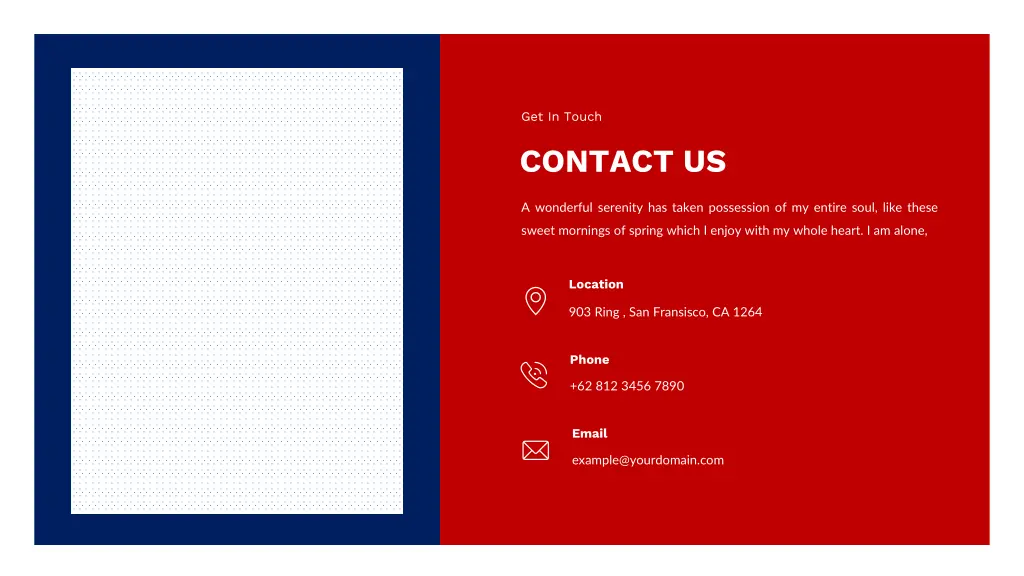 get in touch