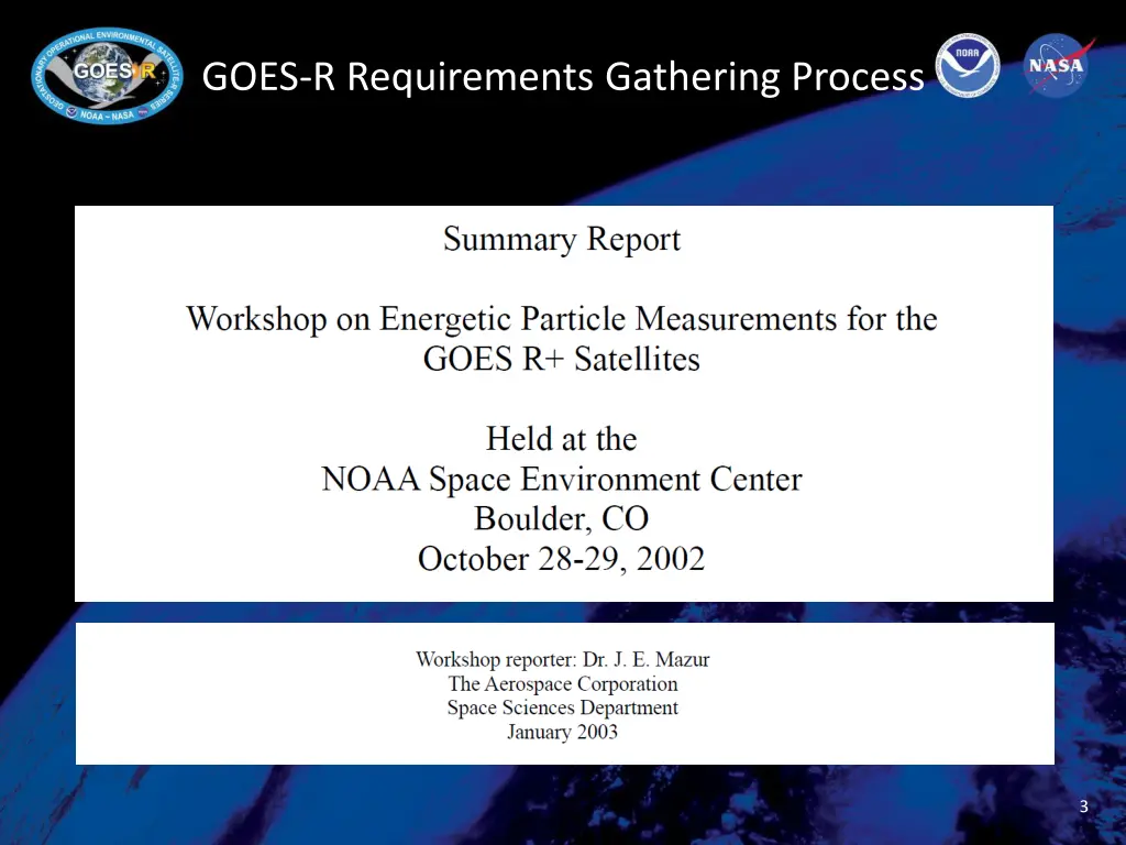 goes r requirements gathering process