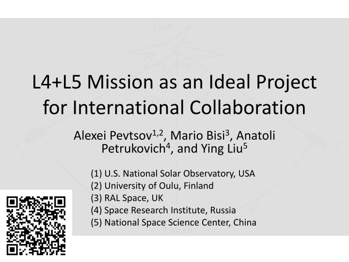 l4 l5 mission as an ideal project