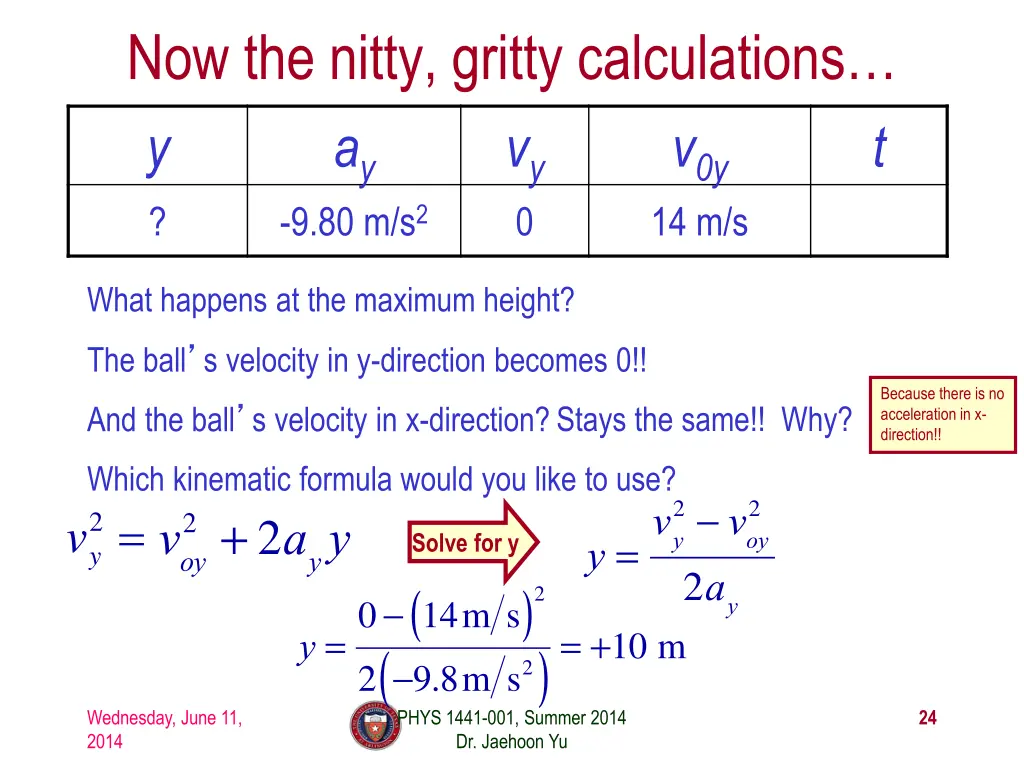now the nitty gritty calculations
