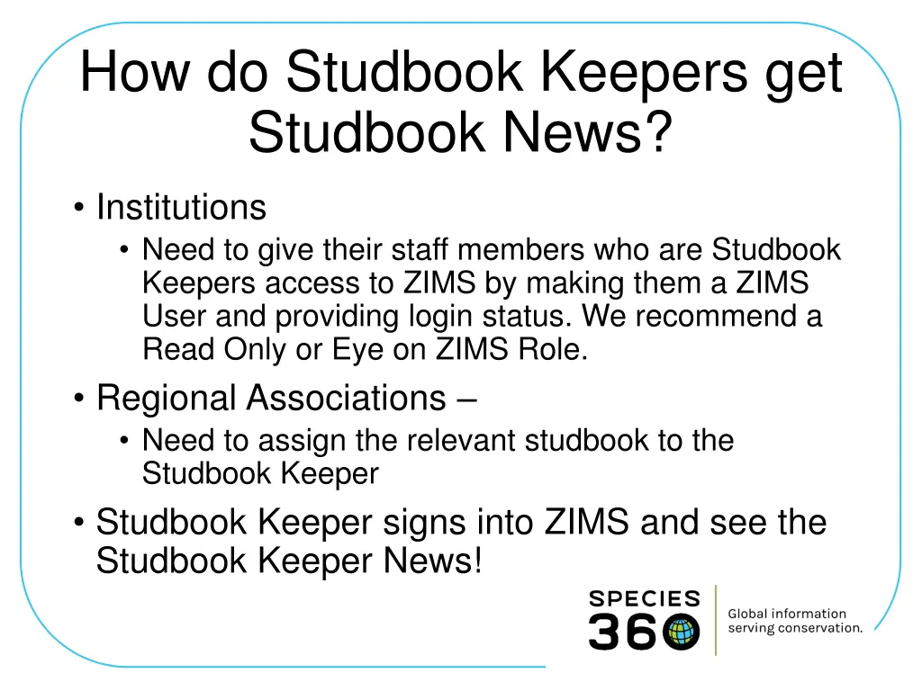 how do studbook keepers get studbook news