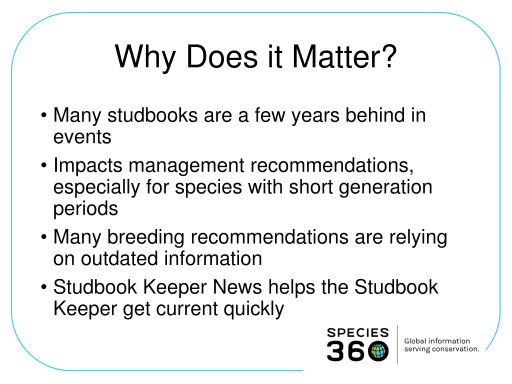 why does it matter