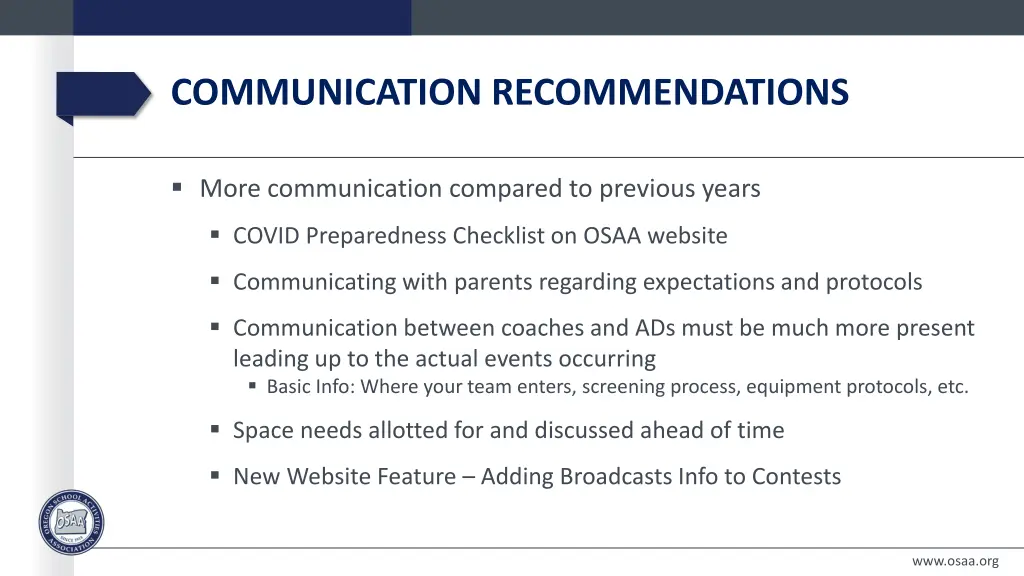 communication recommendations