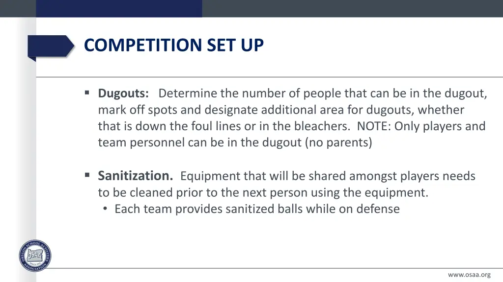 competition set up