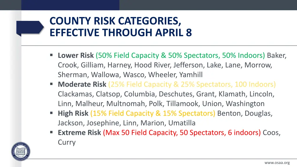 county risk categories effective through april 8