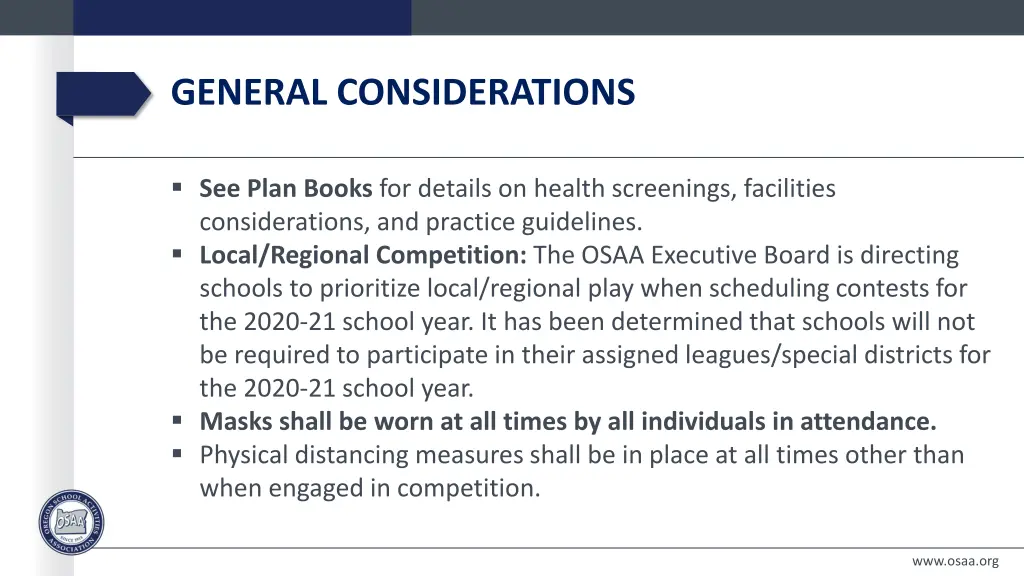 general considerations