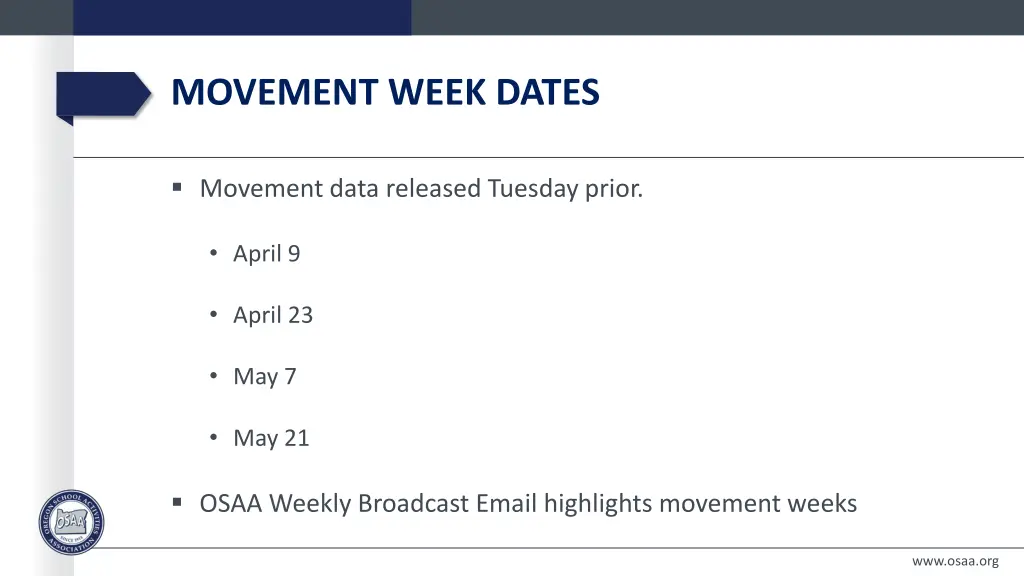 movement week dates