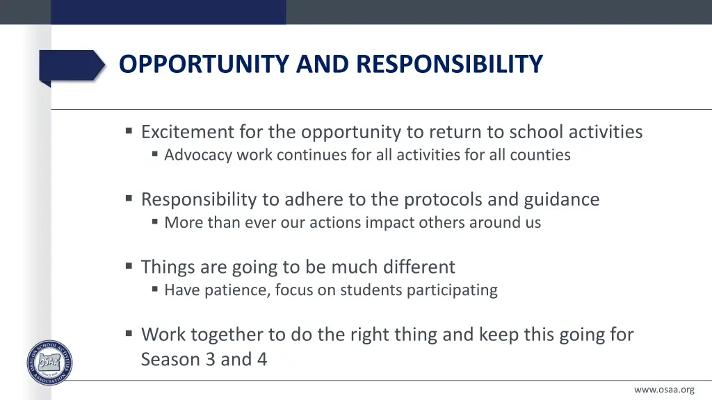 opportunity and responsibility