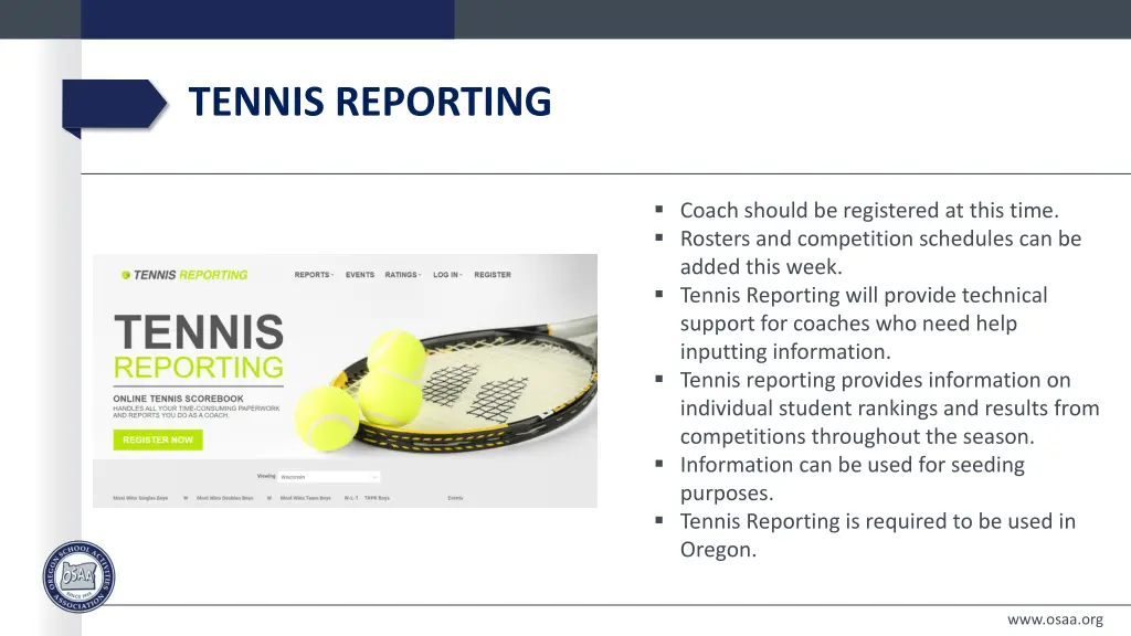 tennis reporting