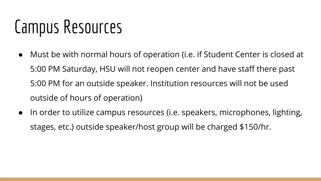 campus resources
