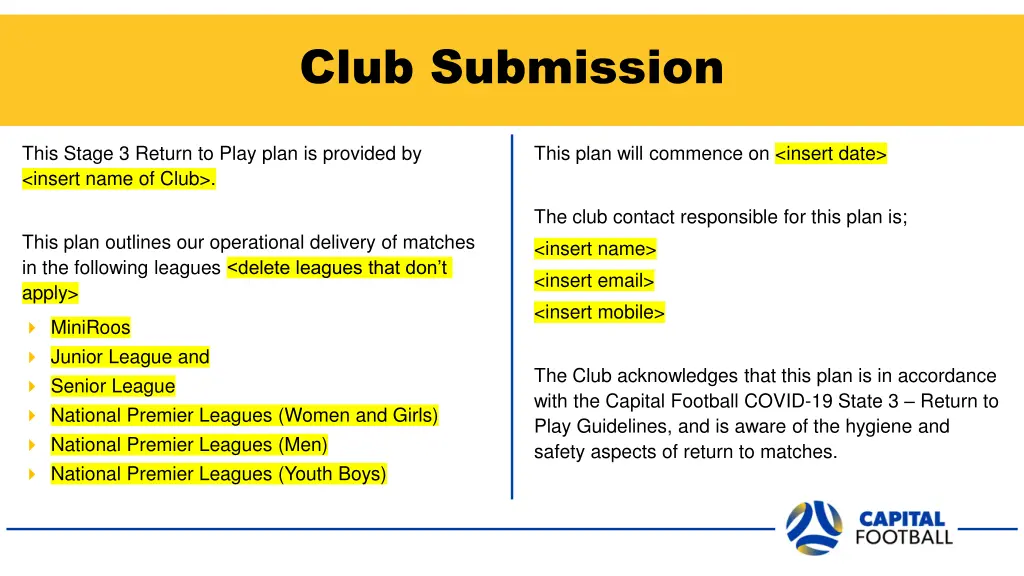club submission