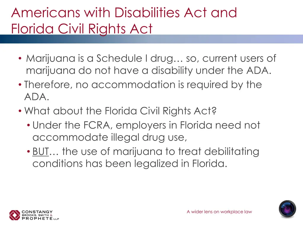americans with disabilities act and florida civil 1