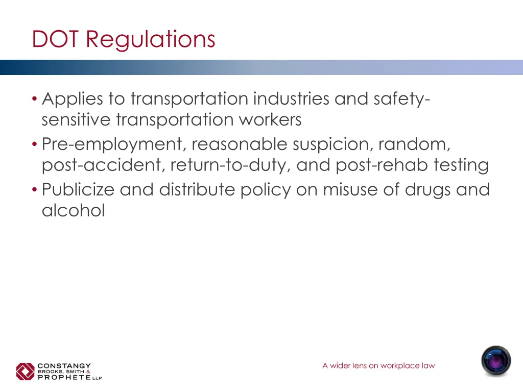 dot regulations