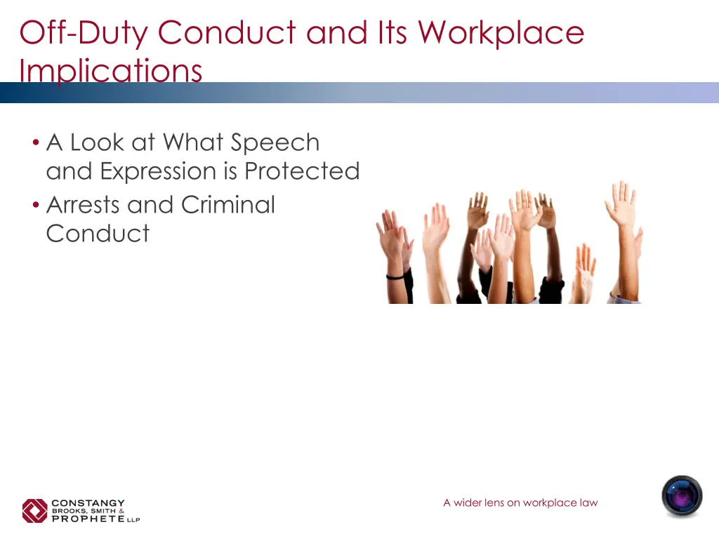 off duty conduct and its workplace implications