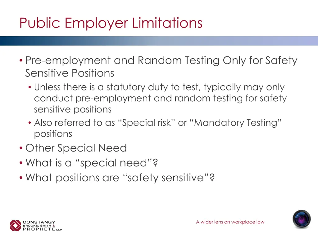 public employer limitations