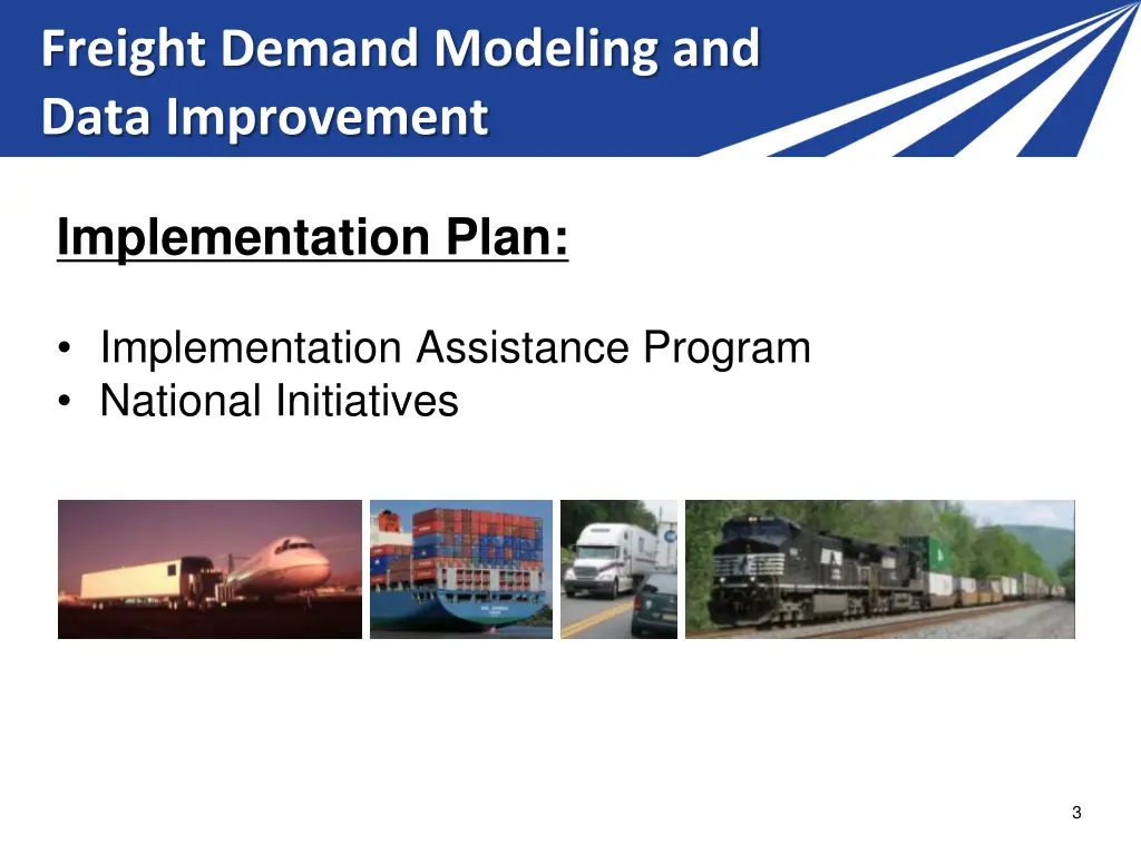 freight demand modeling and data improvement