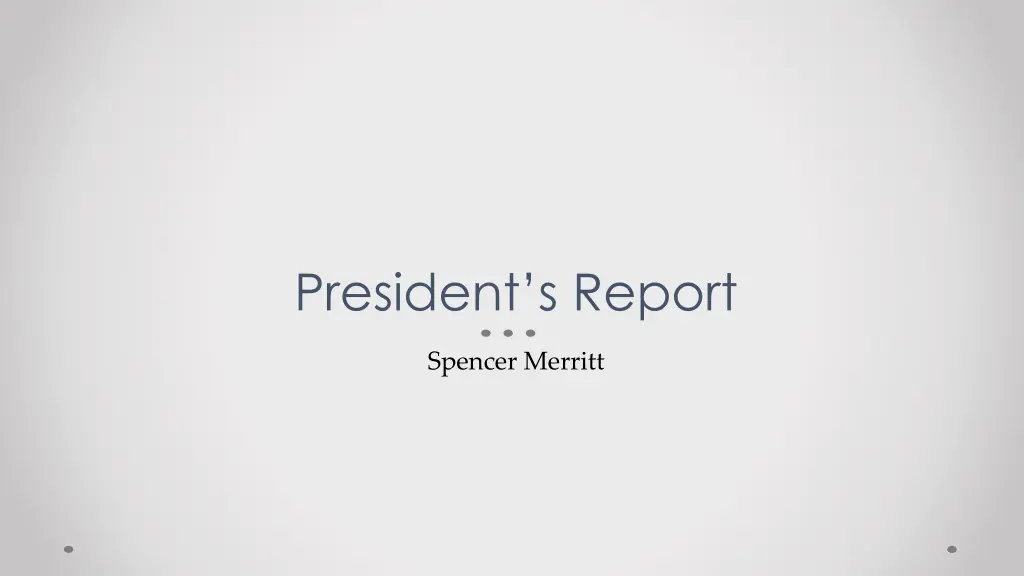president s report