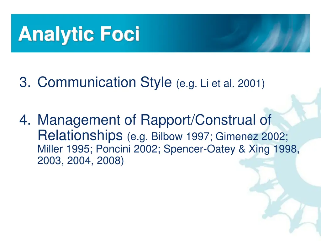 analytic foci 1
