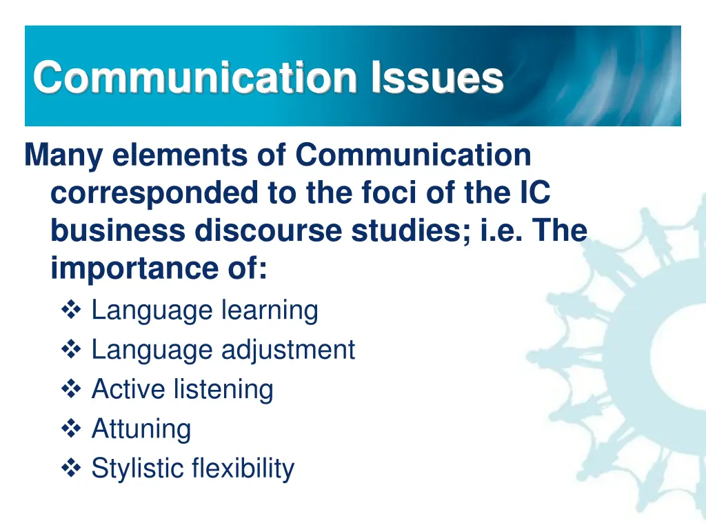communication issues