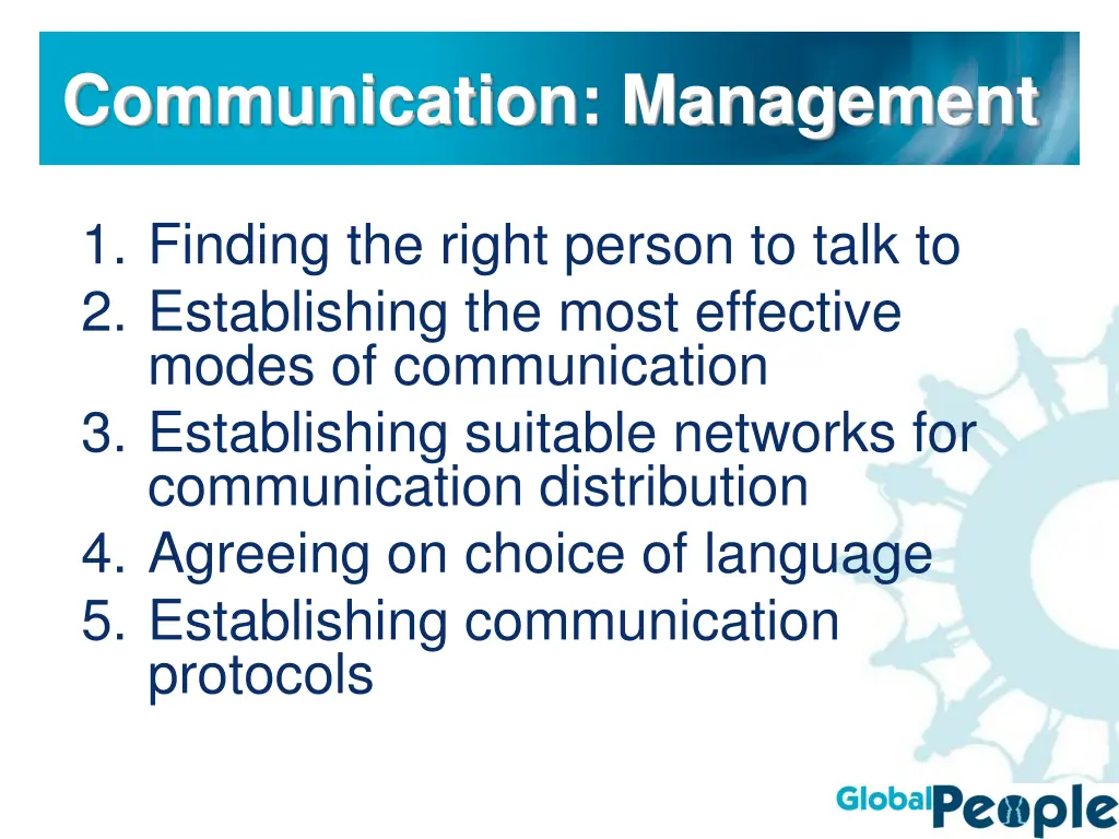 communication management 1