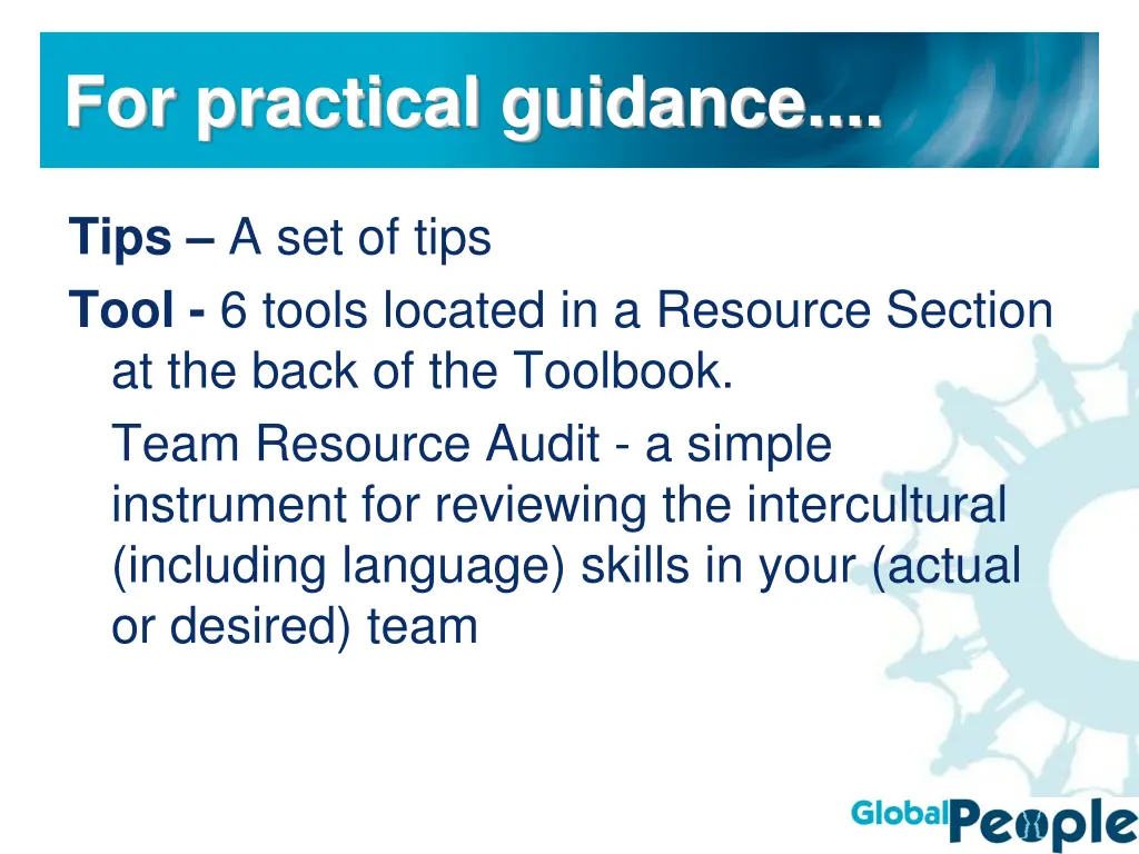 for practical guidance