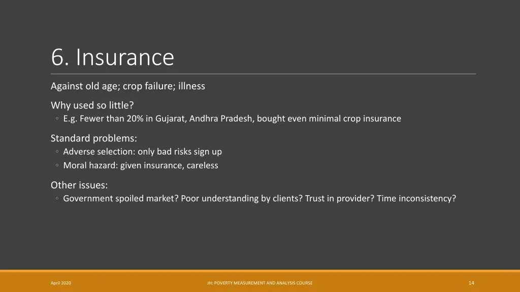 6 insurance