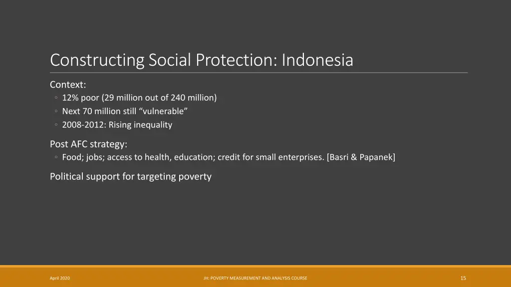 constructing social protection indonesia