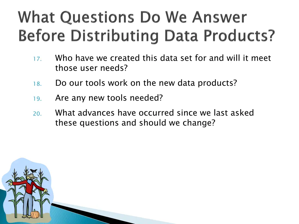 who have we created this data set for and will