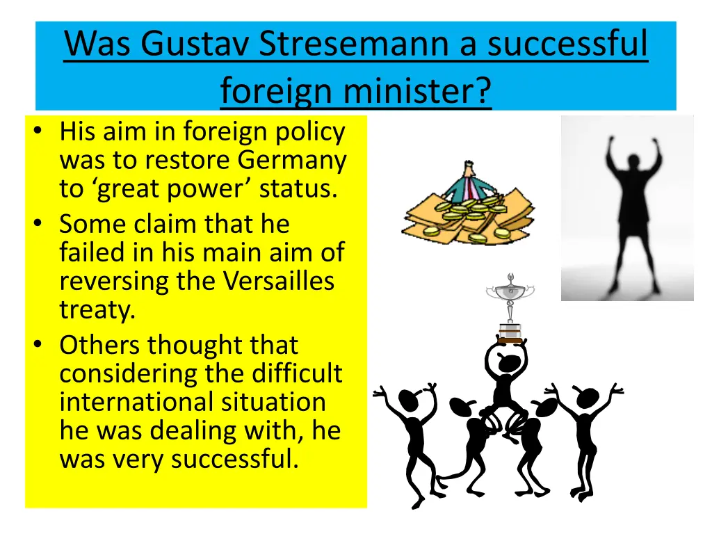 was gustav stresemann a successful foreign