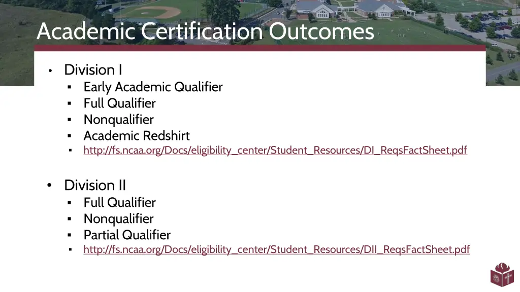 academic certification outcomes