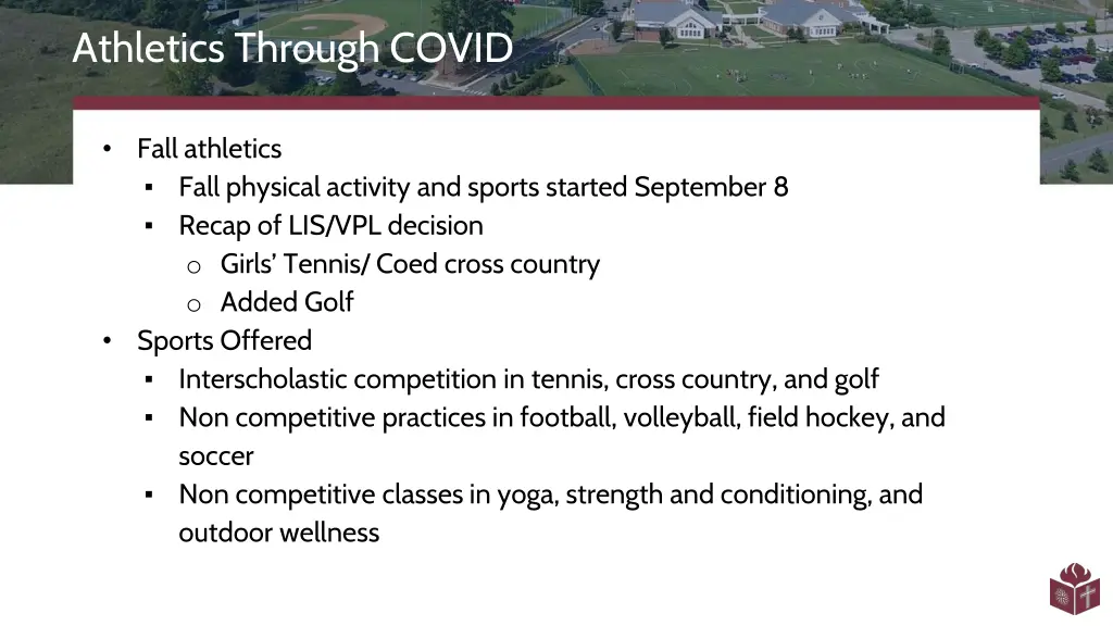 athletics through covid