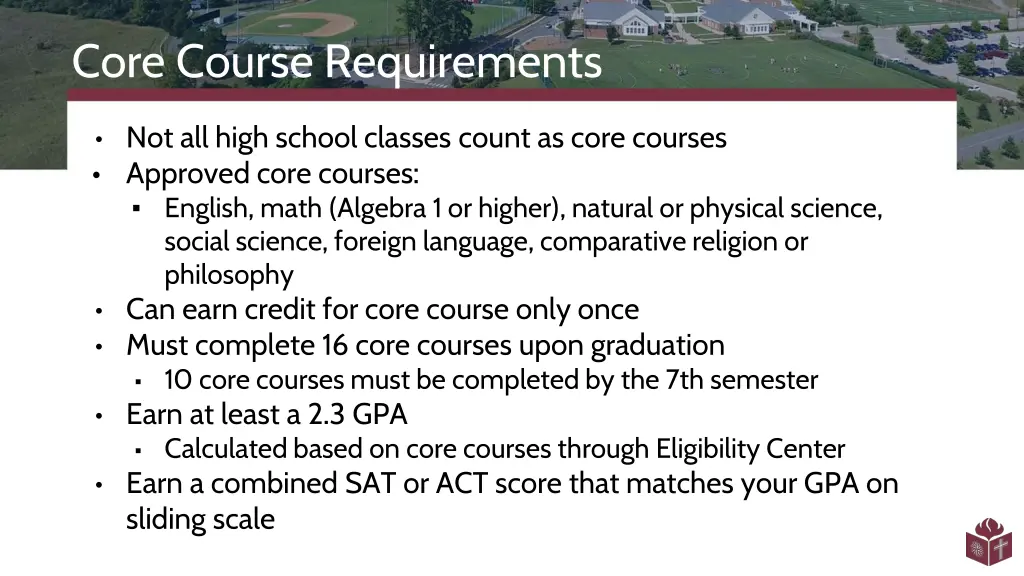 core course requirements