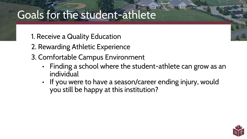 goals for the student athlete