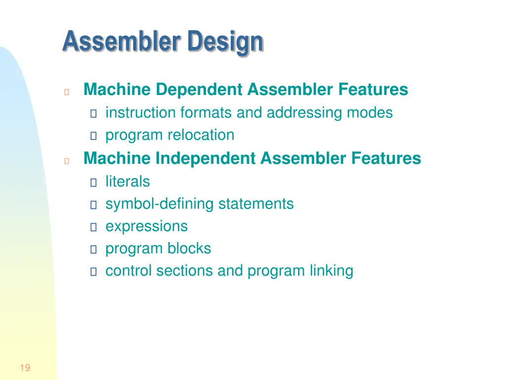 assembler design