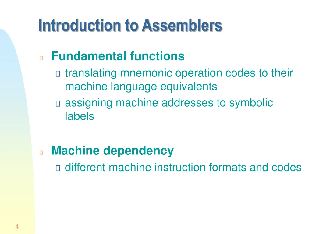 introduction to assemblers