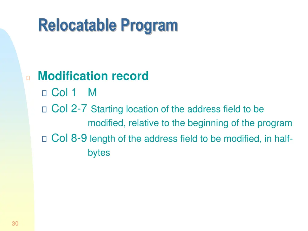 relocatable program