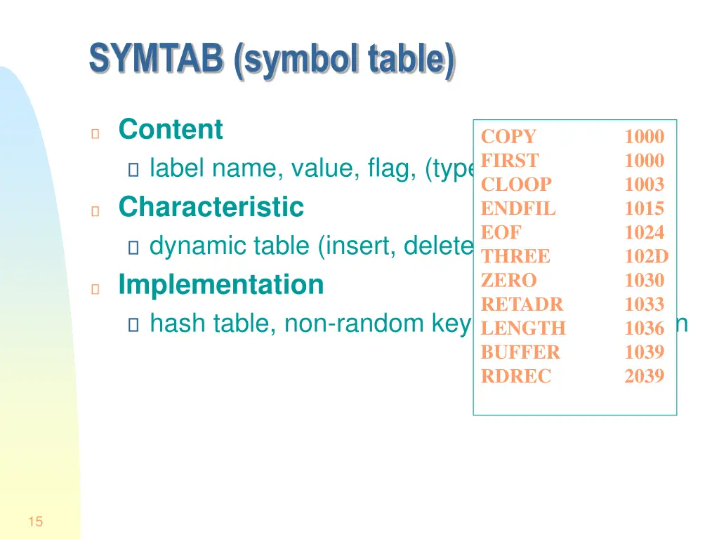 symtab symbol table